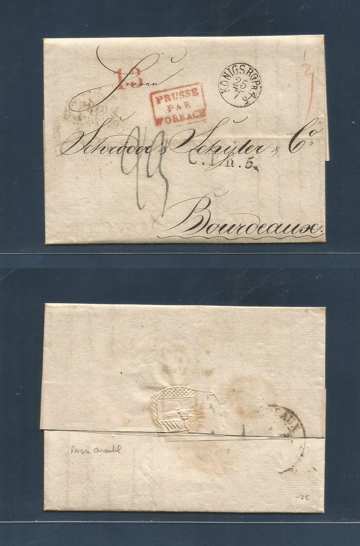 Lot 1288 - German States-Prusia - Antonio Torres Worldwide February Postal History General & Selection Auction #60 | #61 Lot 1288 - German States-Prusia - Antonio Torres Worldwide February Postal History General & Selection Auction #60 | #61