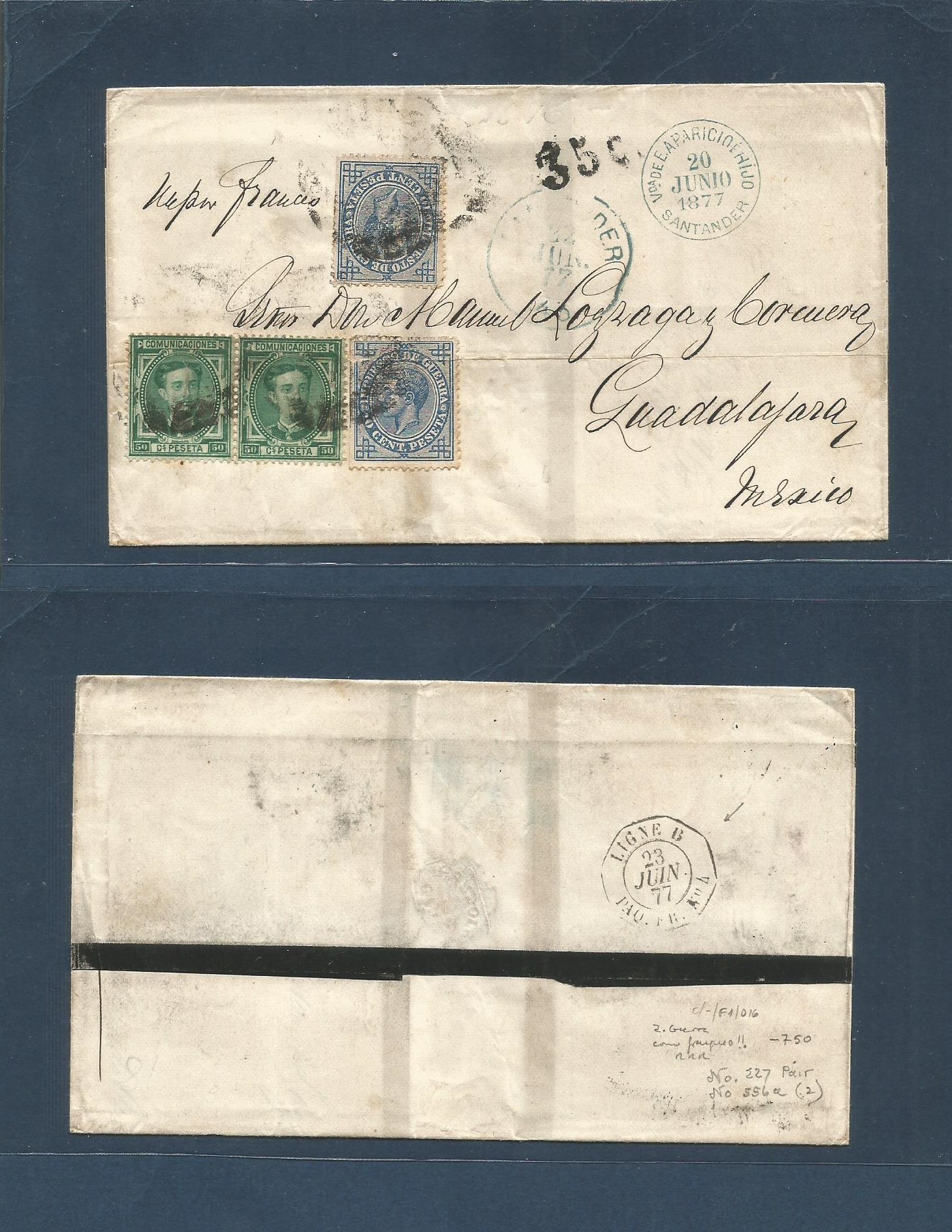 Lot 347 - E-Alfonso Xii  -  Antonio Torres Worldwide February Postal History General & Selection Auction #60 | #61